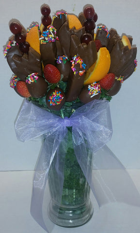 Blooming Chocolate Fruit Flowers