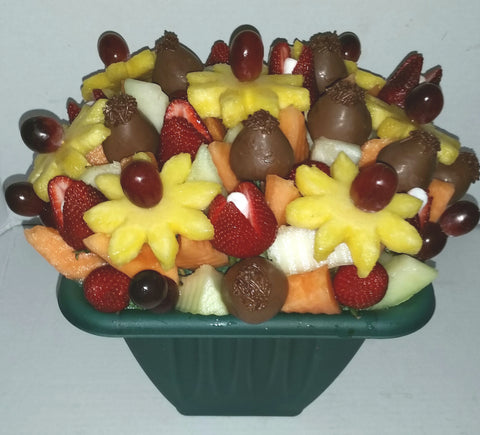 Sympathy Medium Tutti Fruitti With Chocolate Covered Strawberries