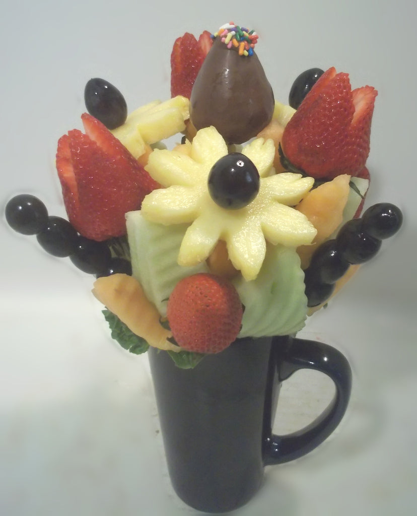 Caring Fruit Flower Arrangement Mug
