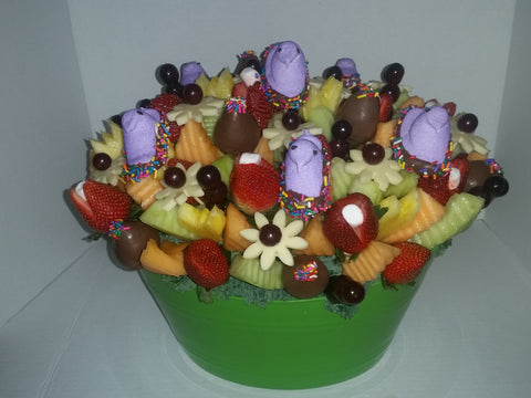 Easter Chick's Tutti Fruitti sweet fruit arrangement