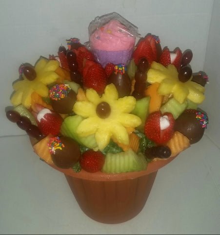 Happy Birthday Tutti Fruitti edible fruit creation